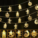 Axyaa Eid Star Moon LED String Lights Ramadan Decor
