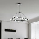 Axyaa Gold Glass Ball Pendant Chandelier for Bedroom Living Rooms Restaurant Lighting