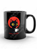 Axyaa Black Cat Ceramic Mug 12oz - Ideal Coffee Cup for Cat Lovers