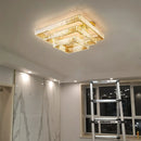 Axyaa Luxury Crystal Ceiling Chandelier, Dimmable LED Lights for Bedroom Decor