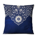 Axyaa Chinese Mandala Linen Cushion Cover for Home Decor