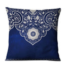 Axyaa Chinese Mandala Linen Cushion Cover for Home Decor