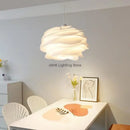 Axyaa White Rose Pendant Chandelier for Kitchen Island Bedroom Romance