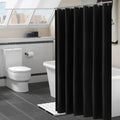 Axyaa Solid Color Fabric Shower Curtain Set with Hook - 72" x 72"