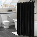 Axyaa Solid Color Fabric Shower Curtain Set with Hook - 72" x 72"