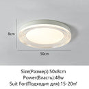 Axyaa White Ring LED Ceiling Chandelier Modern Decorative Lamp for Bedroom Dining Room