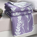 Axyaa Cotton 6-Layer Yarn Quilt - Soft and Cozy Gauze Blanket - Nap Blanket