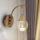 Axyaa Crystal Ball Wall Lamp: Elegant LED Decorative Lighting for Home Décor