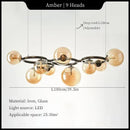 Axyaa Moonlight Chandelier: Modern Hanging Lights for Home Decor & Lighting