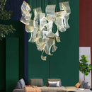 Axyaa Luxury Duplex Chandelier for Living Room, Dining Hall, and Stair Lighting