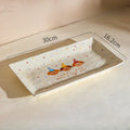 Axyaa Polka Dot Dog Snack Dish Set - Cute and Stylish Home Kitchenware