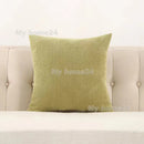 Velvet Plush Pillowcase by Axyaa - White Pink Fluffy Soft Throw Pillow Cover