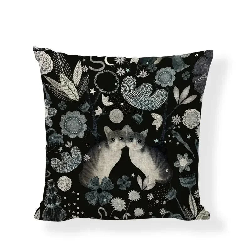 Axyaa Cute Sloth Elephant Leaf Pillowcase with Flashing Lights - 45x45 50x50