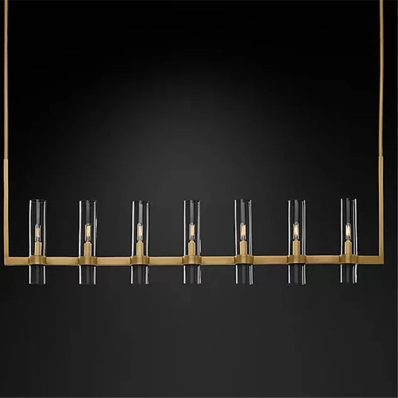 Axyaa Chrome E14 LED Chandelier with Clear Glass Shades