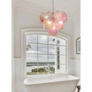 Axyaa Retro French Glass Chandelier LED Dining Room Lighting Fixture
