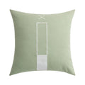 Axyaa Green Black Line Embroidery Pillow Cover for Modern Home Decor