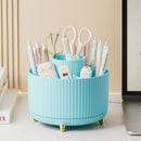 Axyaa 360 Rotating Makeup Organizer for Bathroom - Large Capacity Cosmetic Storage Box