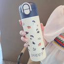 Axyaa Kids Stainless Steel Straw Tumbler - Cute Capibala Design
