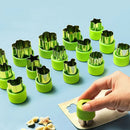 Axyaa Stainless Steel Fruit & Vegetable Cutter Set Heart/Flower Shape Mold