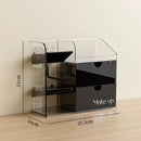 Axyaa Cosmetic Storage Box: Makeup Organizer with Drawers & Lipstick Holder