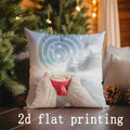 Axyaa Winter Scenes Pillow Covers for Sofa Bedroom Car Cushion