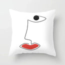 Axyaa Abstract Art Couple Portrait Pillow Cover 45X45CM
