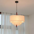Axyaa Nordic Fabric Chandelier Pendant Light for Home Indoor Lighting