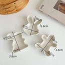 Axyaa Holiday Tableware Set: Catering Tray, Ceramic Candy Box, Mini Rabbit Plate, Biscuit Man Bowl