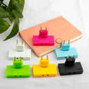 Axya 3-in-1 Electrical Adapter with 180° Rotation for Mobile Charging.