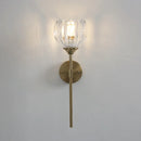 Axyaa Flower Glass Shade Wall Sconce for Bedroom Living Room Adjustable Wall Lights.