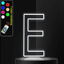Axyaa Neon Letter Light Sign A-Z Alphabet with Color-Changing Illuminated Lights