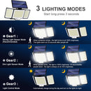 Axyaa Solar Light: Outdoor Waterproof Garden Street Light with 3 Modes.