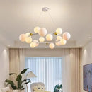 Axyaa Cream French Master Bedroom LED Pendant Light - Modern Minimalist Full Spectrum Lighting