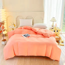 Axyaa Soft Polyester Duvet Cover in White & Grey, Queen Size 220*240cm