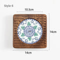 Axyaa Solid Wood Heat Insulation Mat, Anti-Scalding Table Mat-Coaster
