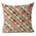 Axyaa Mandala Graffiti Cushion Cover 45x45cm Linen Pillow Case for Sofa Bed Decor