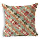 Axyaa Mandala Graffiti Cushion Cover 45x45cm Linen Pillow Case for Sofa Bed Decor