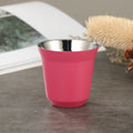 Axyaa 80ml Stainless Steel Double Wall Coffee Cup Set - Portable High Quality Insulated Drinkware