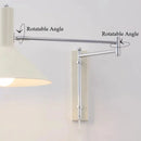 Axyaa Stretchable LED Wall Sconces - Nordic Modern Long Arm Design for Bedroom and Study Room