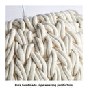Axyaa Hand-Woven Wabi Sabi Chandelier: Elegant LED Pendant Light for Dining Room, Kitchen, Loft