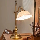 Axyaa Ceramic Lampshade Table Light Copper E14 Bulb Reading Lamp
