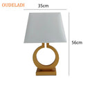 Axyaa Nordic Retro Gold Table Lamp for Luxurious Bedroom Decor