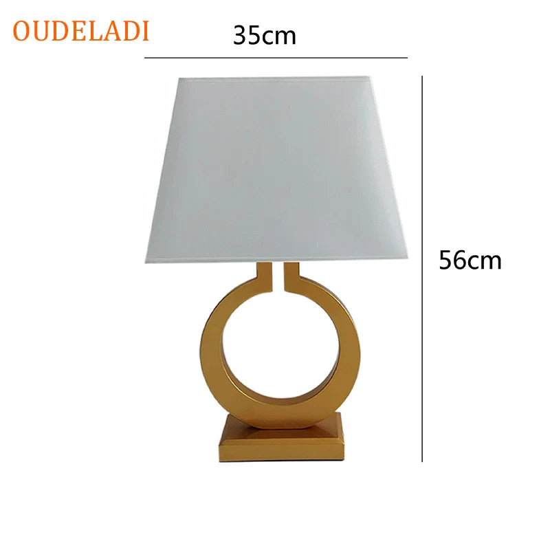 Luxury Gold Table Lamp for Bedroom by Axya - Modern Nordic Design with LED Reading Light