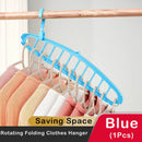 Axyaa Rotating 11-Hole Clothes Hanger: Space-Saving Closet Organizer & Drying Rack