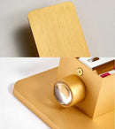 Axyaa Modern LED Double Head Wall Lamp in Gold/Black for Living Room, Bedroom Lighting