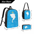 Axyaa Elsa Princess Kids Backpack Lunch Box Pencil Box Set