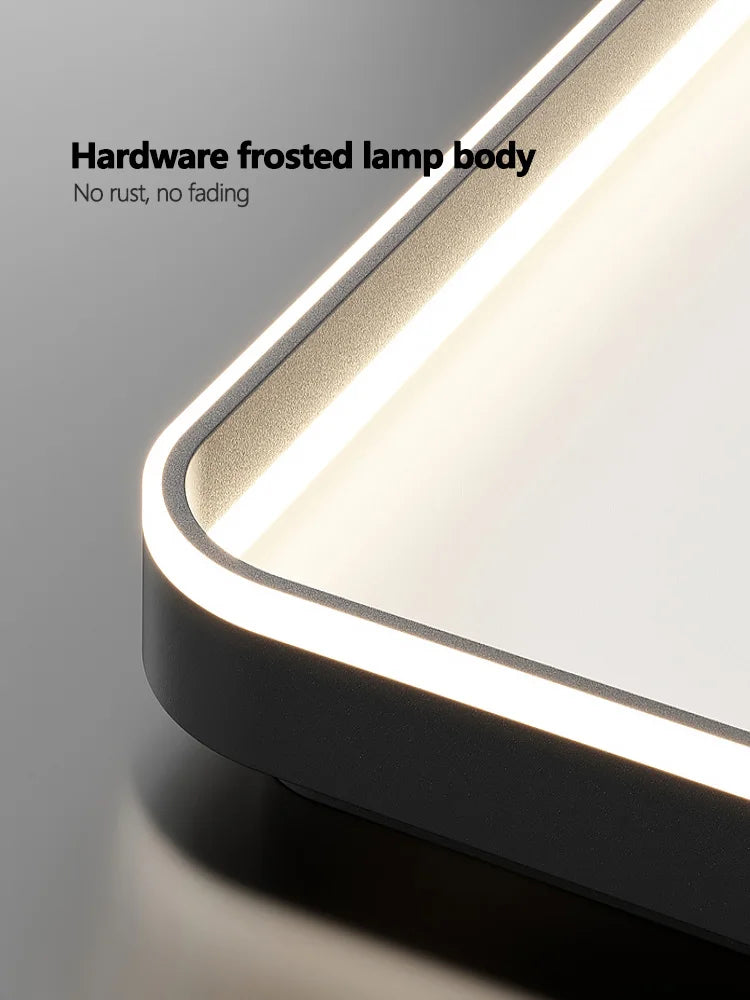 Axyaa Nordic LED Square Ceiling Lamp Modern Minimalist Master Bedroom Lighting