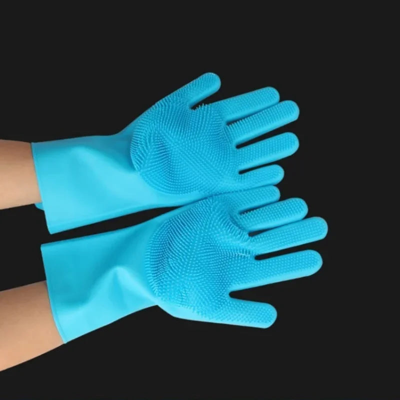Axyaa Silicone Pet Hair Removal Massage Gloves