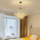 Axyaa French Cream Wind Crystal Chandelier: Vintage Elegance for Your Home