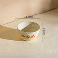Axyaa Polka Dot Dog Snack Bowl - Cute Home Dessert Rice Divider Plate